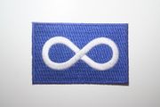 METIS BLUE NATIVE INDIAN IRON ON PATCH CREST BADGE .. NEW