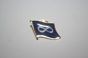 METIS FLAG SMALL METAL NATIVE PIN LAPELBADGE .. INFINITY .. NEW