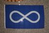 METIS NATION INFINITY BLUE 3 X 5 FLAG BANNER TAPESTRY .. NEW IN PACKAGE