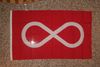 METIS RED 3' X 5' FEET NATIVE INDIAN LARGE INFINITY FLAG BANNER ..  RARE COLOR ...NEW
