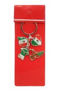 MEXICO 4 CHARMING DIFFERENT SHAPE DESIGN METAL KEYCHAIN ... NEW