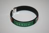 MEXICO BLACK COUNTRY FLAG FLEXIBLE BRACELET WRISTBAND .. FIFA WORLD CUP SOCCER FOOTBALL .. NEW