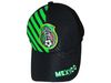 MEXICO BLACK WITH GREEN STRIPES  FLEXFIT HAT CAP .. FIFA SOCCER WORLD CUP .. NEW