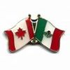 MEXICO / CANADA COUNTRY FLAG SMALL METAL FRIENDSHIP LAPEL PIN BADGE .. NEW