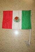 MEXICO COUNTRY CAR AUTOMOBILE FLAG .. FIFA WORLD CUP SOCCER FOOTBALL ..NEW