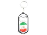 MEXICO COUNTRY FLAG BOTTLE OPENER LED KEYCHAIN ..HIGH QUALITY .. NEW