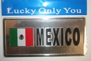 MEXICO COUNTRY FLAG LICENSE PLATE STICKER ... NEW