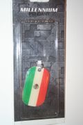MEXICO COUNTRY FLAG METAL DOG TAG NECKLACE PENDANT .. NEW