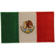 MEXICO COUNTRY FLAG SMALL IRON ON PATCH CREST BADGE ... NEW