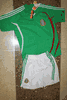 MEXICO FIFA WORLD CUP FOOTBALL GREEN SOCCER JERSEY WITH WHITE SHORTS .. NEW
