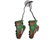 MEXICO GREEN RED HANGING SHOES CLEAT WITH SUCTION CUP 5" X 2.5" INCHES FIFA SOCCER WORLD CUP.. NEW