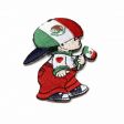 MEXICO LITTLE BOY COUNTRY FLAG IRON ON EMBROIDERED PATCH CREST BADGE ... NEW