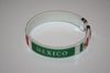 MEXICO RED COUNTRY FLAG FLEXBILE BRACELET WRISTBAND ... FIFA WORLD CUP SOCCER FOOTBALL... NEW