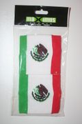 MEXICO SET OF 2 COUNTRY FLAG WRISTBANDS SWEATBANDS .. NEW