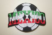 MEXICO SOCCER BALL FOOTBALL IRON ON PATCH CREST BADGE .. NEW
