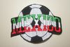 MEXICO SOCCER BALL FOOTBALL IRON ON PATCH CREST BADGE .. NEW