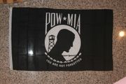 MIA POW BLACK " YOU ARE NEVER FORGOTTEN" 3' X 5' LARGE FLAG .. NEW IN PACKAGE