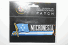 MICRONESIA COUNTRY FLAG WORD IRON ON PATCH CREST BADGE .. NEW