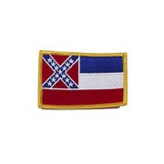 MISSISSIPPI USA STATE FLAG IRON ON PATCH CREST BADGE 2 1/8 X 3 1/4 INCHES ... NEW