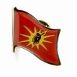 MOHAWK OKA NATIVE FLAG SMALL METAL LAPEL PIN BADGE .. NEW