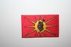 MOHAWK OKA NATIVE INDIAN FLAG SMALL IRON ON EMBROIDERED PATCH CREST BADGE ... NEW