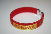 MOHAWK RED FLAG FLEXIBLE C BRACELET WRISTBAND  ... NEW