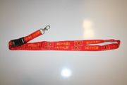 MOHAWK RED LANYARD KEYCHAIN PASSHOLDER TICKET HOLDER .. NEW
