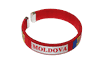 MOLDOVA RED COUNTRY FLAG C' BRACELET WRISTBAND