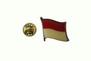 MONACO COUNTRY FLAG SMALL METAL LAPEL PIN BADGE . NEW
