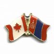 MONGOLIA / CANADA COUNTRY FLAG SMALL METAL FRIENDSHIP LAPEL PIN BADGE .. NEW