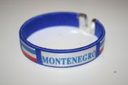 MONTENEGRO BLUE COUNTRY FLAG FLEXIBLE BRACELETS WRISTBANDS .. NEW