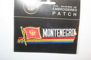 MONTENEGRO COUNTRY FLAG WORD IRON-ON PATCH CREST BADGE .. NEW