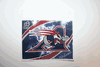 MONTREAL ALOUETTES CFL SQUARE BUMPER STICKER DECAL EMBLEM .. NEW