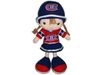 MONTREAL CANADIENS GIRL NHL LOGO PLUSH DOLL 15" X 6" INCHES .. NEW