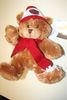MONTREAL CANADIENS NHL HOCKEY PLUSH BEAR STUFFED ANIMAL WITH WINTER CANADIENS HAT TOUQUE ON .. NEW