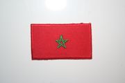 MOROCCO COUNTRY FLAG SMALL IRON ON PATCH CREST BADGE . NEW