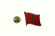 MOROCCO COUNTRY FLAG SMALL METAL LAPEL PIN BADGE .. NEW