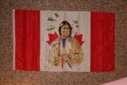 NATIVE INDIAN CANADIAN LARGE 3' X 5' FEET FLAG .. NEW IN PACKAGE