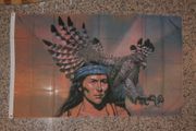 NATIVE INDIAN  FLYING EAGLE 3' X 5' FEET FLAG .. NEW IN PACKAGE