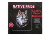 NATIVE PRIDE LUXURY PLUSH BLANKET BED SPREAD ... SIZE : 200 X 240 CM ( 78.7"X 94.5" INCHES) HIGH QUALITY .. 100% POLYESTER.