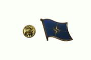 NATO FLAG SMALL METAL LAPEL PIN BADGE .. NEW