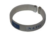 NATO WHITE FLAG C' BRACELET WRISTBAND