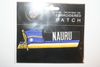NAURU COUNTRY FLAG WORD IRON ON PATCH CREST BADGE . NEW