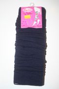 NAVY BLUE THICK LEG WARMERS LEGGINGS ... 90 - 175 LBS .. NEW IN PACKAGE