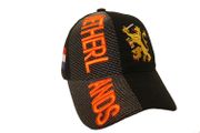 NETHERLANDS BLACK COUNTRY FLAG LOGO EMBOSSED HAT CAP