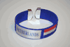 NETHERLANDS BLUE SUPER THICK COUNTRY FLAG BRACELET WRISTBAND .. FIFA WORLD CUP SOCCER FOOTBALL .. NEW