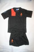 NETHERLANDS CHILDS BLACK EURO CUP 2012 SOCCER FOOTBALL JERSEY KIT WITH SHORTS .. HOLLAND .. NEW