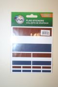 NETHERLANDS COUNTRY FLAG COLLECTION OF 7 DIFFERENT SIZE STICKERS .. HOLLAND .. NEW