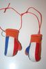 NETHERLANDS COUNTRY FLAG PAIR OF MINIATURE BOXING GLOVE KEYCHAINS .. HOLLAND .. FIFA WORLD CUP .. NEW