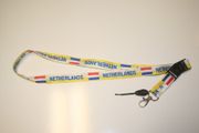 NETHERLANDS COUNTRY FLAG STRIPPED LANYARDS KEYCHAINS PASSHOLDERS ... NEW